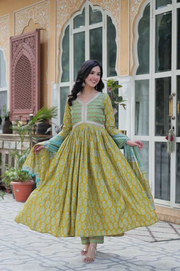cotton kurti set aarika traditional