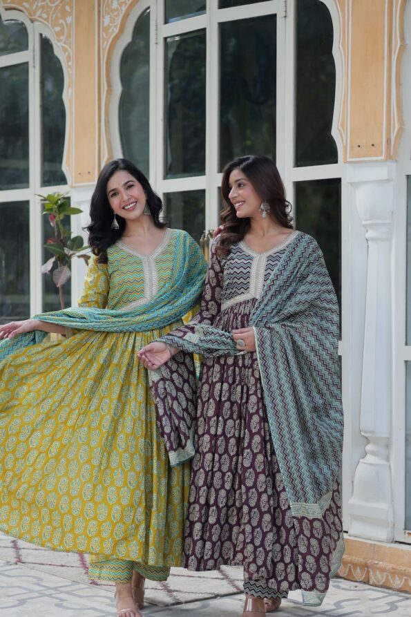 cotton kurti set aarika traditional