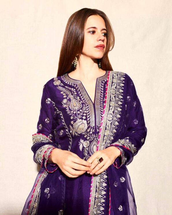 purple designer suit aarika traditional