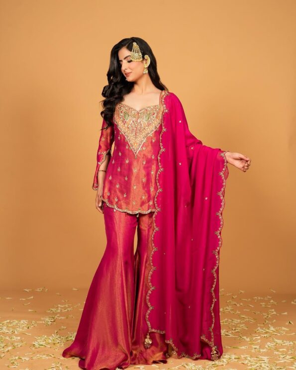 Designer Kurti & Plazzo set aarika traditional