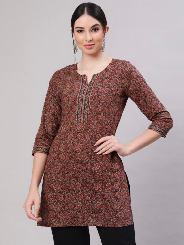 Maroon Kurta